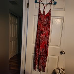 Red plus size 2X maurices maxi dress